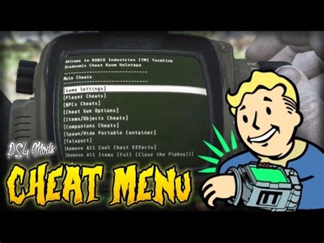 Fallout 4 cheats ps4 - After you've started Fallout 4 (you can alt-tab for this part), In the same folder where you installed the mod, there's a log file called: AchievementsModsEnabler.log . It will either say " YES " or " NO ". Indicating whether or not the plugin successfully found and patched what is needed to be.